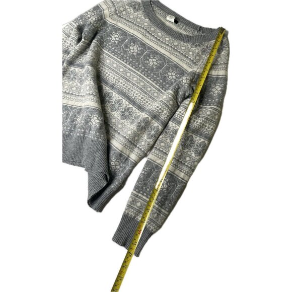 J.CREW Fair Isle Wool Cashmere Crewneck Sweater Women’s XS Gray - Picture 6 of 6